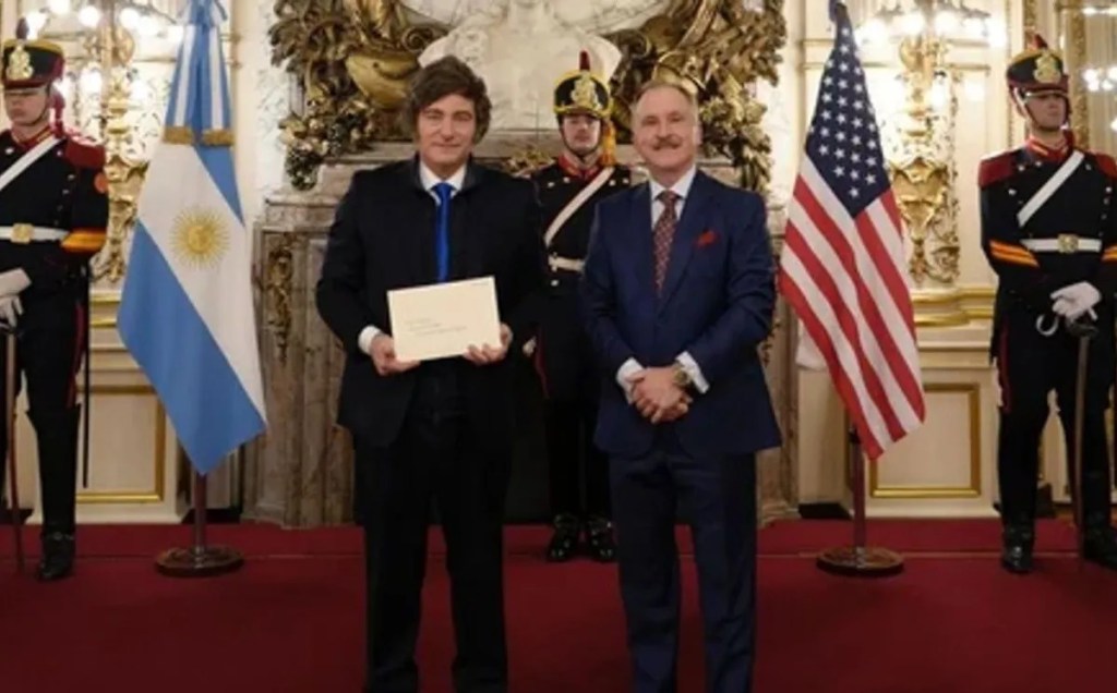 Milei recibió las cartas credenciales de nuevos&nbsp;embajadores