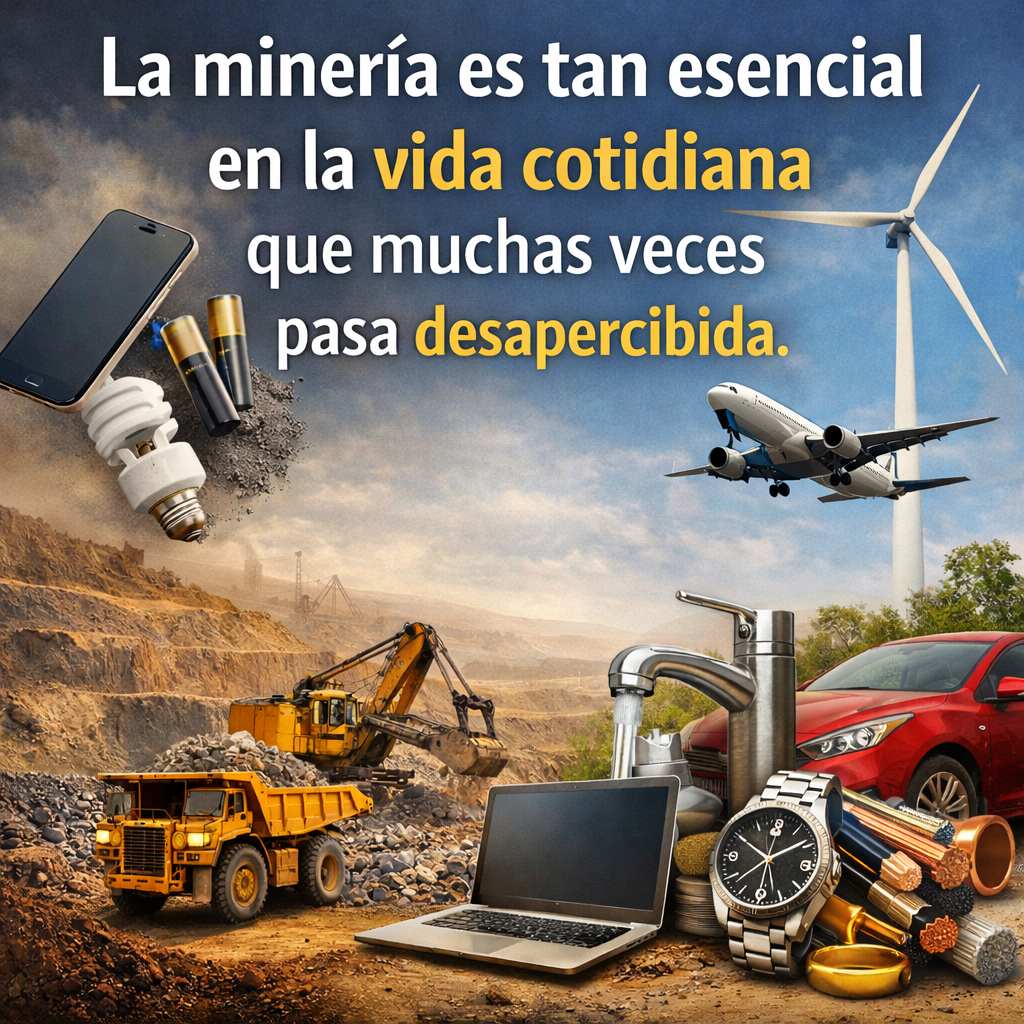 La minería es tan esencial en la vida cotidiana que muchas veces pasa&nbsp;desapercibida