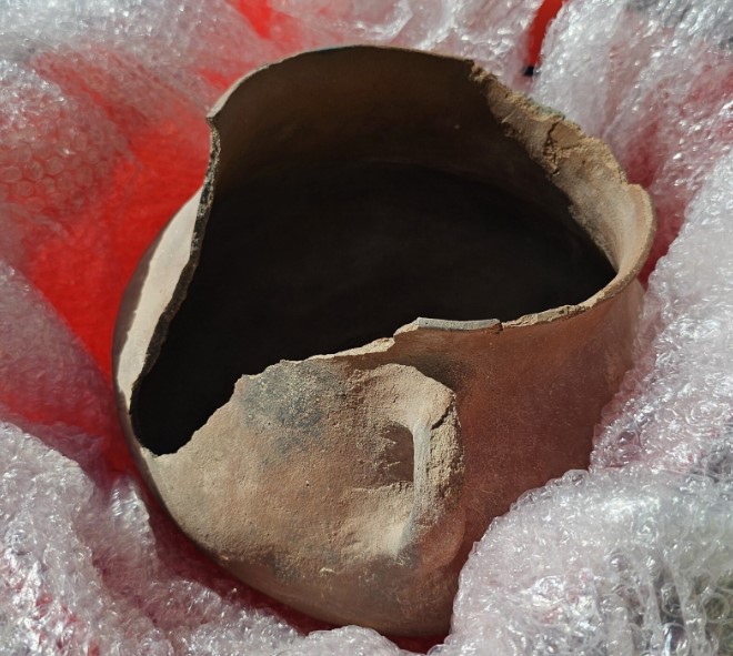 Encuentran una pieza cerámica prehispánica de alto valor histórico en un proyecto minero&nbsp;sanjuanino