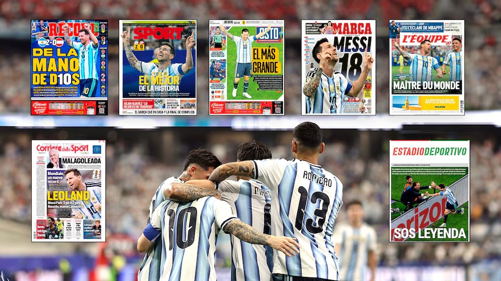 Messi rompe otro récord y recibe el reconocimiento de la prensa mundial