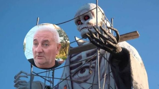 Falleció el autor de una gran estatua de San La Muerte, Daniel&nbsp;Quinteros